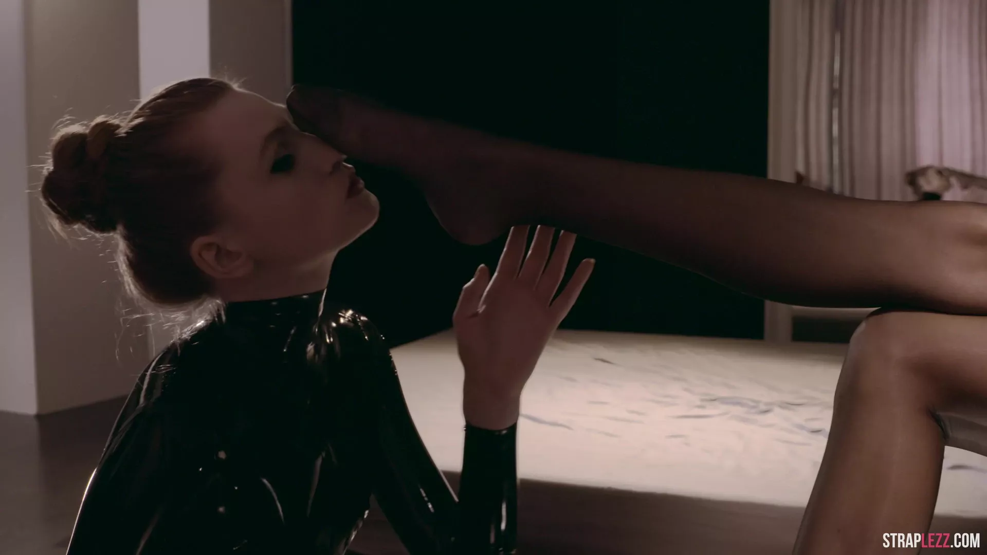 Latex Covered Rossy Bush Submits To Mia Reese Rossy Bush Mia Reese